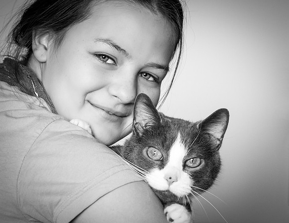 A Girl and her Cat