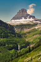 Looking up on Going to the Sun Road