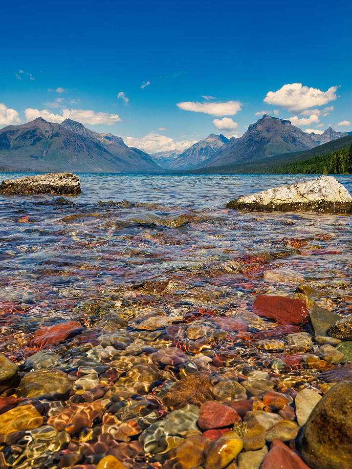 Colors of McDonald Lake in Glacier National Park